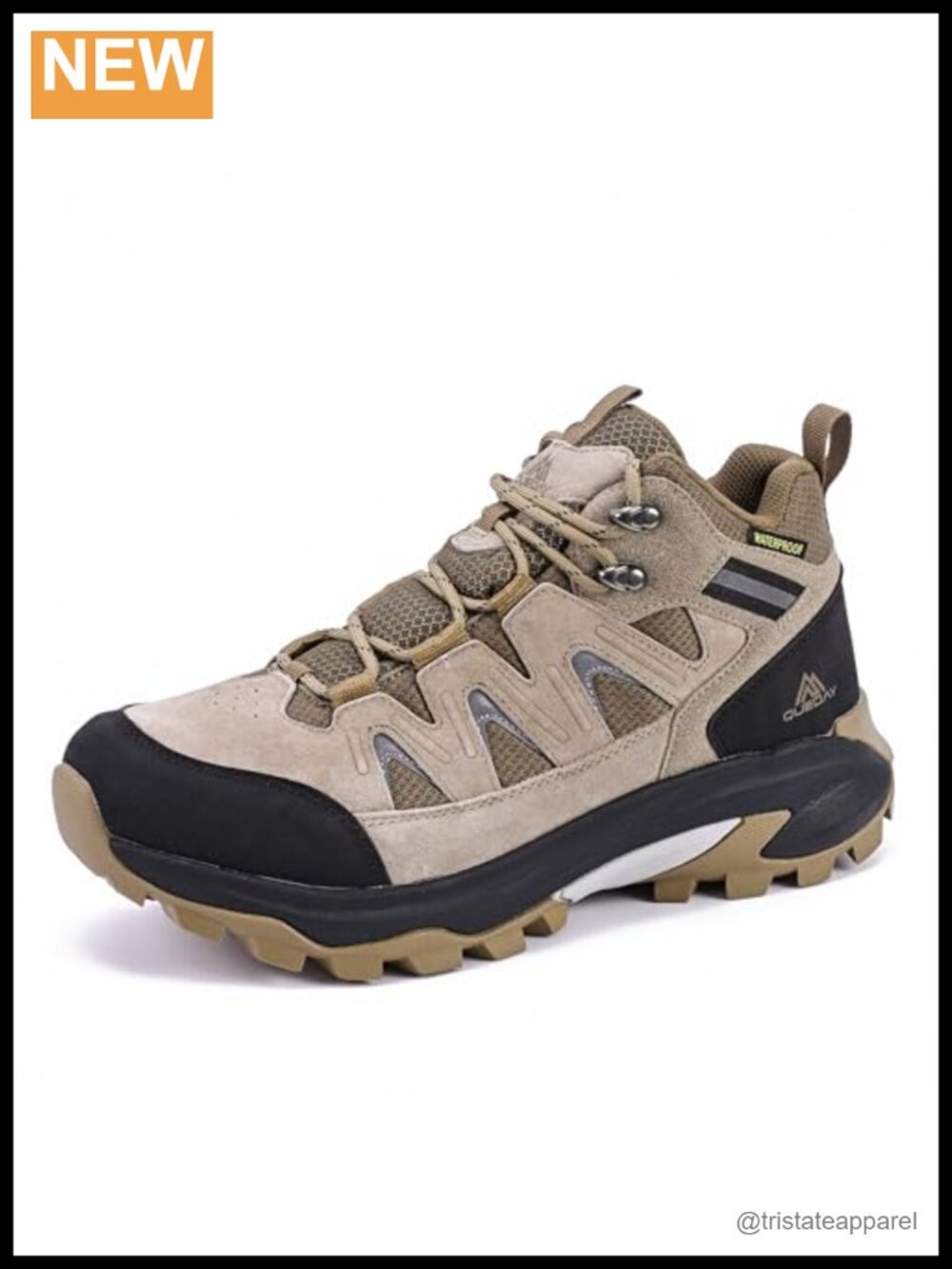 Waterproof Hiking Boots Non Slip Outdoor Trekking Shoes Lug Sole Camping